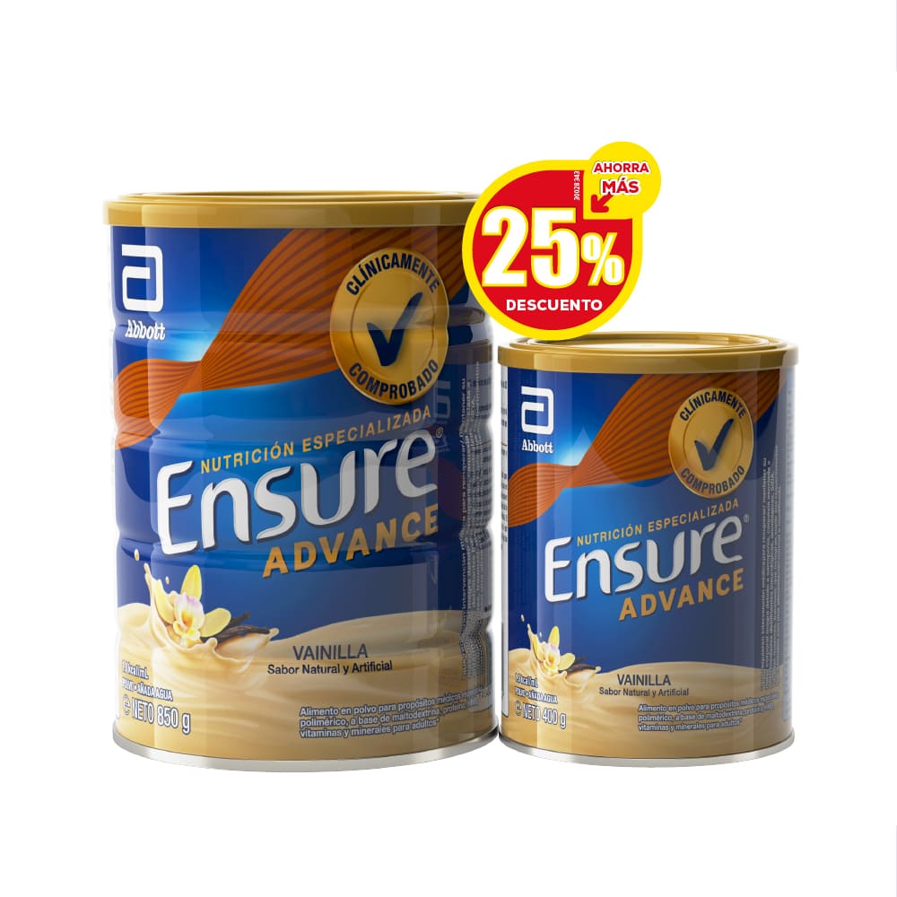 Oferta Ensure Advance Polvo Vainilla 20% Descuento